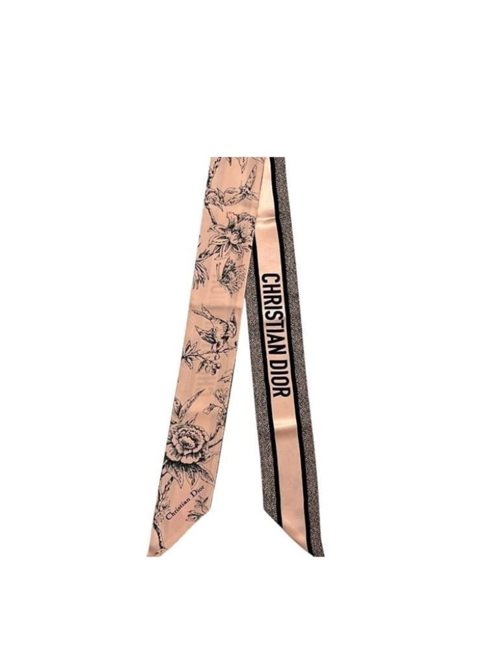 Dior Scarf Mitzah Jardin Botanique Silk Beige Orange
